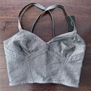 NWT Rag & Bone Theresa Shine Bustier Top